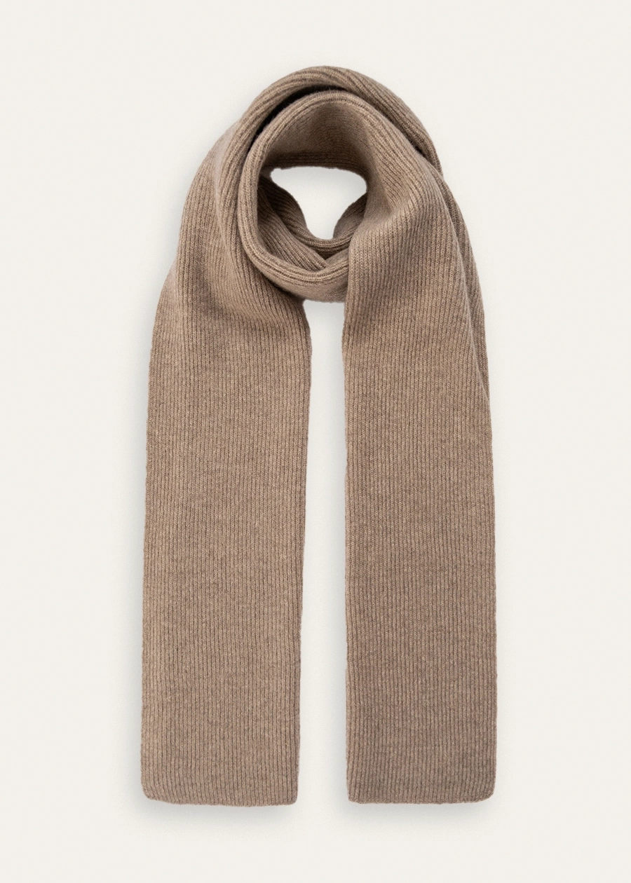 Бежевый кашемировый шарф