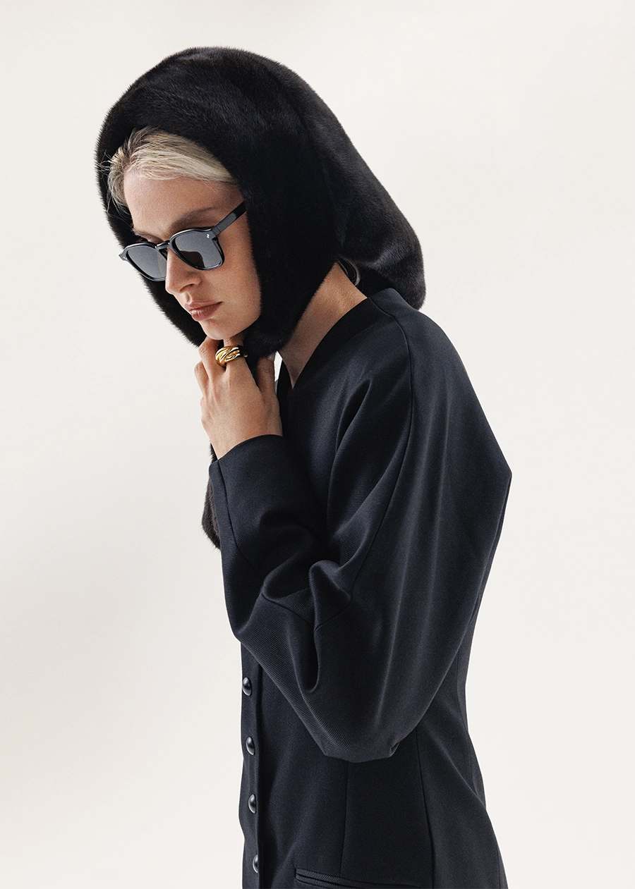 Косынка из меха норки 